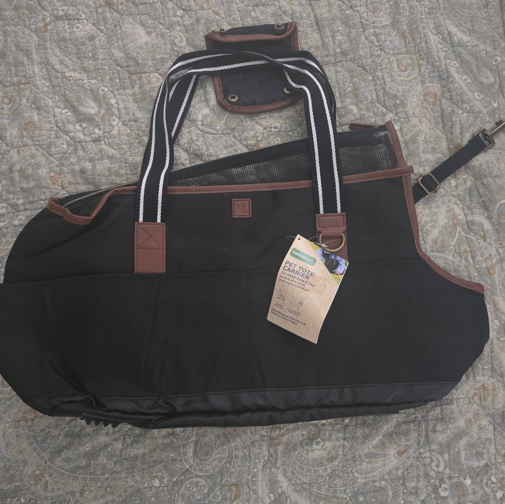 Black and Brown Pet Bag